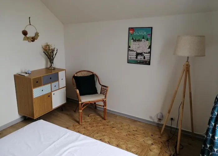 公寓 Bel Appt 3 Pieces, A L'etage, Jardin Privatif, Au Calme, 10 Mn Saumur Et Cnpe Varennes-sur-Loire